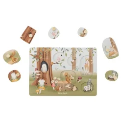 Little Dutch Geluidenpuzzel - Blauw - Forest Friends