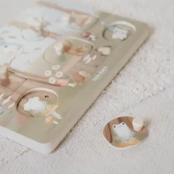 Little Dutch Geluidenpuzzel - Blauw - Forest Friends