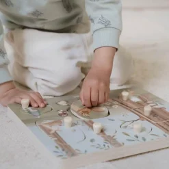 Little Dutch Geluidenpuzzel - Blauw - Forest Friends