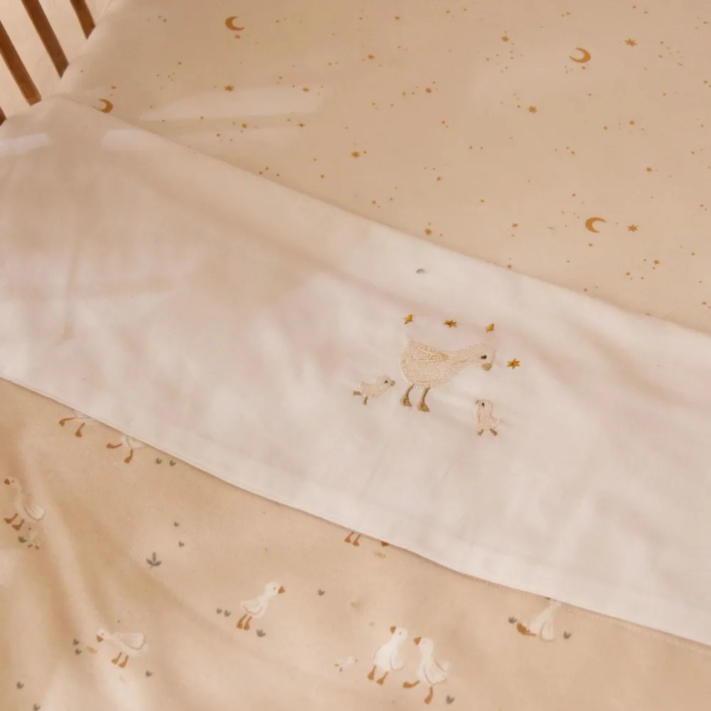 Little Dutch Hoeslaken - Wit - 70 x 140/150 cm - Newborn Naturals - Little Goose