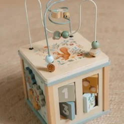 Little Dutch Houten activiteitenkubus - Blauw - Forest Friends