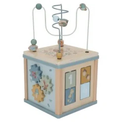 Little Dutch Houten activiteitenkubus - Blauw - Forest Friends