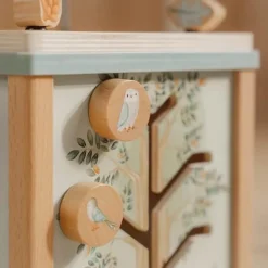 Little Dutch Houten activiteitenkubus - Blauw - Forest Friends