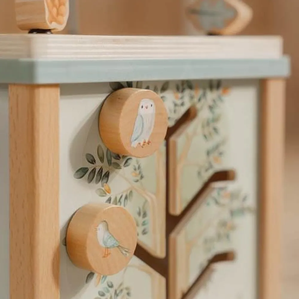 Little Dutch Houten activiteitenkubus - Blauw - Forest Friends