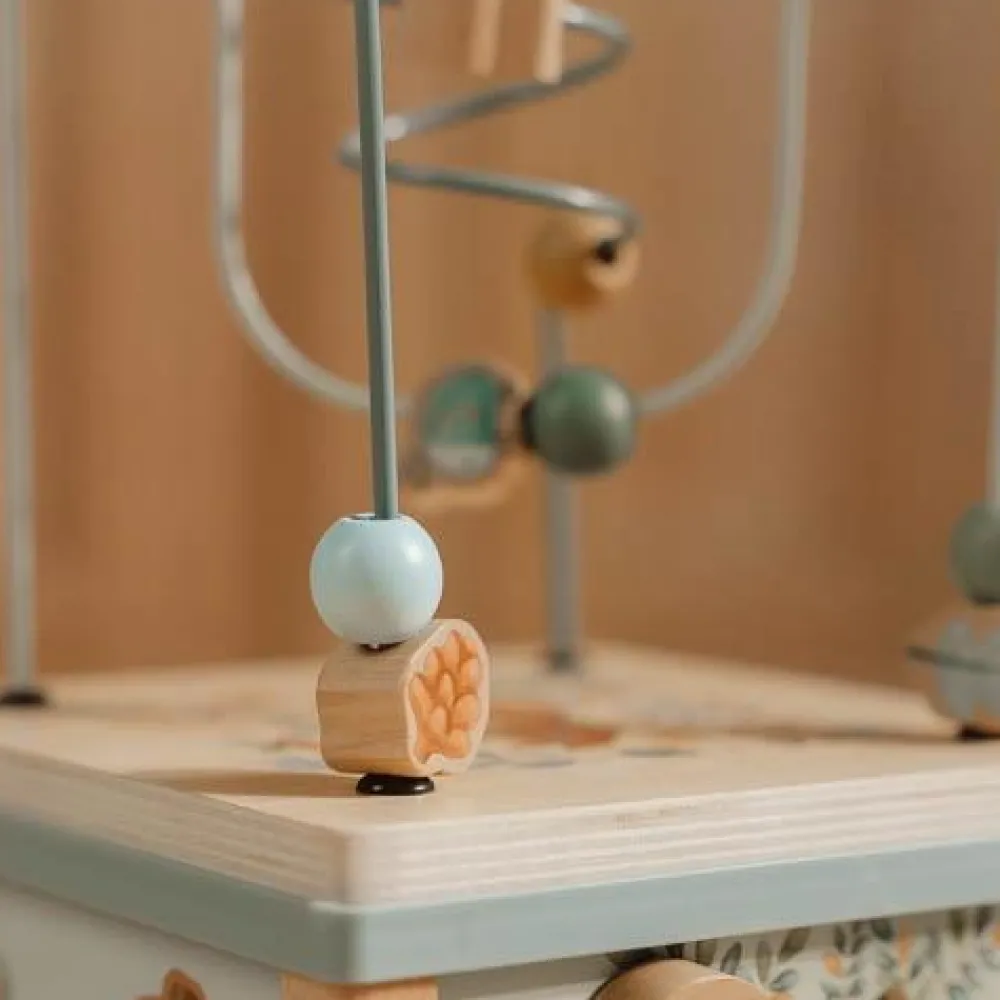 Little Dutch Houten activiteitenkubus - Blauw - Forest Friends