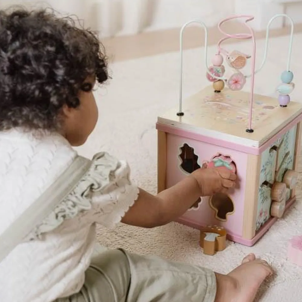 Little Dutch Houten activiteitenkubus - Roze - Fairy Garden