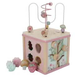 Little Dutch Houten activiteitenkubus - Roze - Fairy Garden