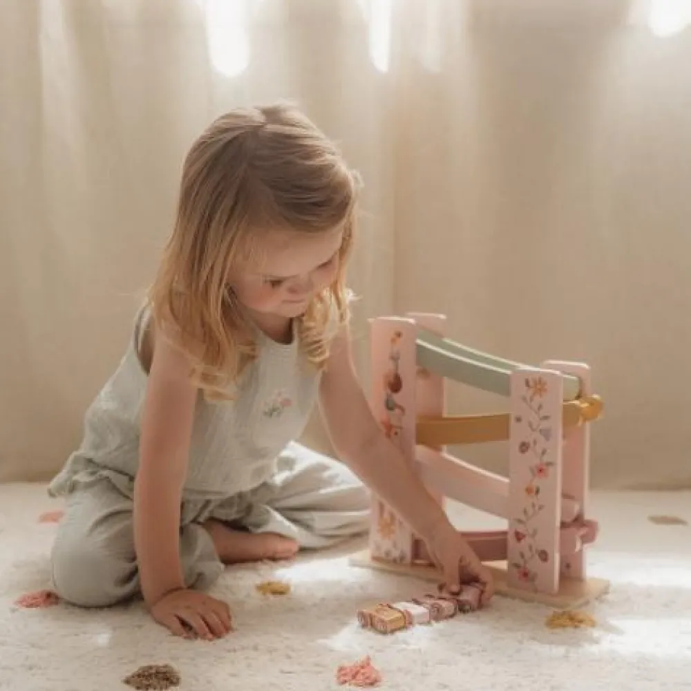 Little Dutch Houten autobaan - Roze - Fairy Garden