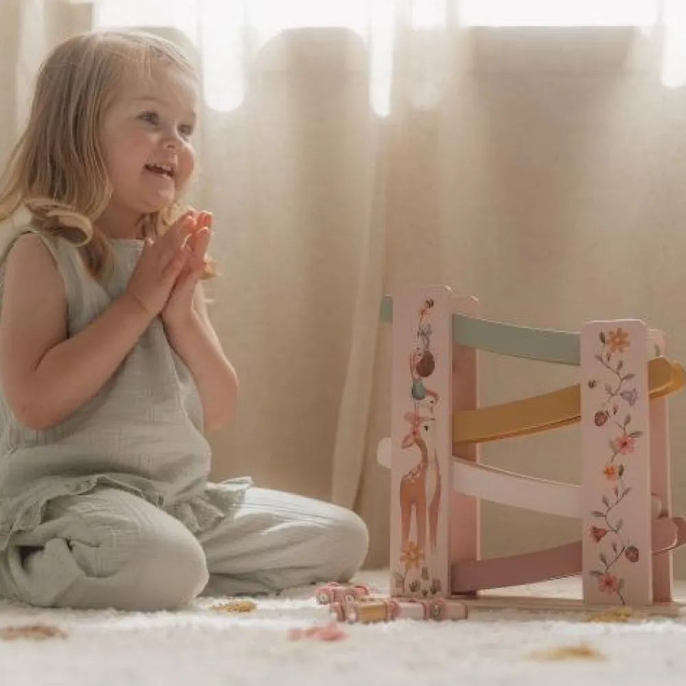 Little Dutch Houten autobaan - Roze - Fairy Garden