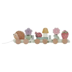 Little Dutch Houten Blokkentrein - Roze - Fairy Garden
