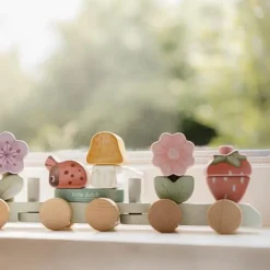 Little Dutch Houten Blokkentrein - Roze - Fairy Garden