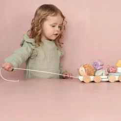 Little Dutch Houten Blokkentrein - Roze - Fairy Garden