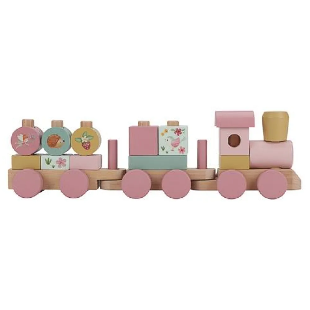 Little Dutch Houten Blokkentrein - Roze - Fairy Garden