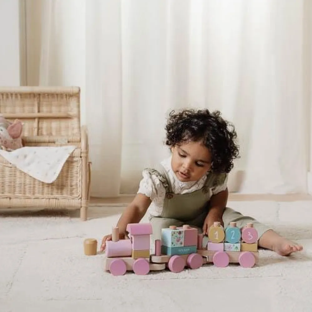 Little Dutch Houten Blokkentrein - Roze - Fairy Garden