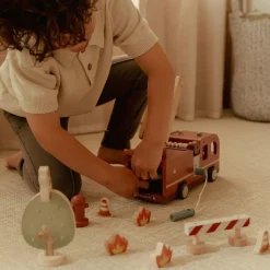 Little Dutch Houten brandweerwagen – Rood – Essentials