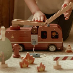 Little Dutch Houten brandweerwagen – Rood – Essentials