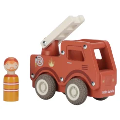 Little Dutch Houten brandweerwagen – Rood – Essentials