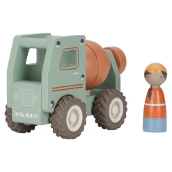 Little Dutch Houten cementwagen – Groen – Essentials