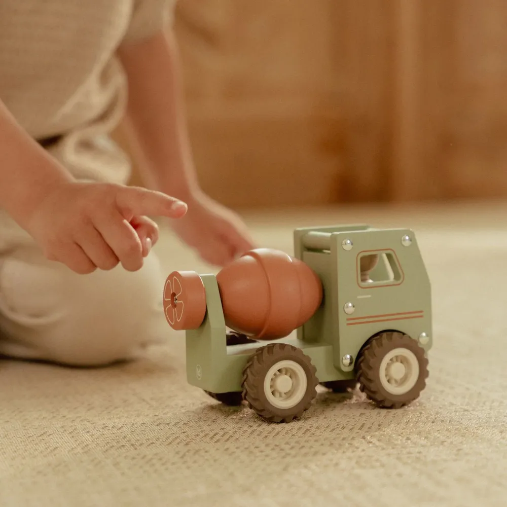 Little Dutch Houten cementwagen – Groen – Essentials