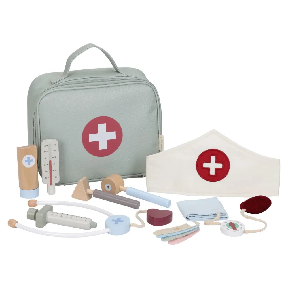 Little Dutch Houten doktersset - Groen - Essentials