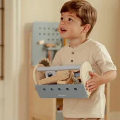 Little Dutch Houten gereedschapskist - Blauw - Essentials