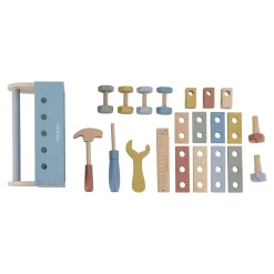 Little Dutch Houten gereedschapskist - Blauw - Essentials