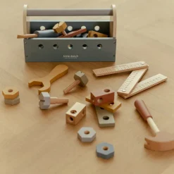 Little Dutch Houten gereedschapskist - Blauw - Essentials