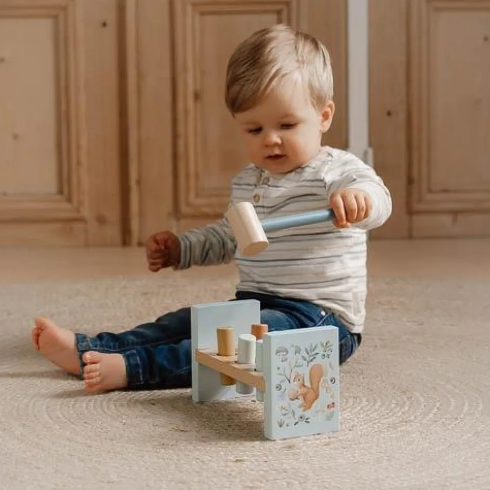 Little Dutch Houten Hamerbank - Blauw - Forest Friends