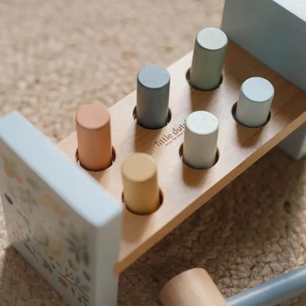 Little Dutch Houten Hamerbank - Blauw - Forest Friends