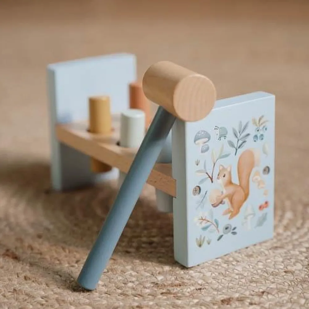 Little Dutch Houten Hamerbank - Blauw - Forest Friends