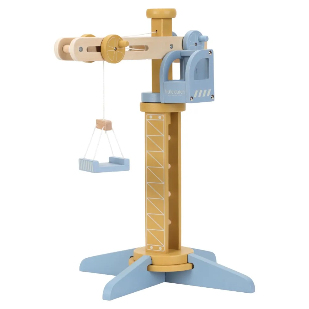 Little Dutch Houten hijskraan – Treinbaan