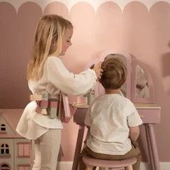 Little Dutch Houten kappersset – Roze – Essentials