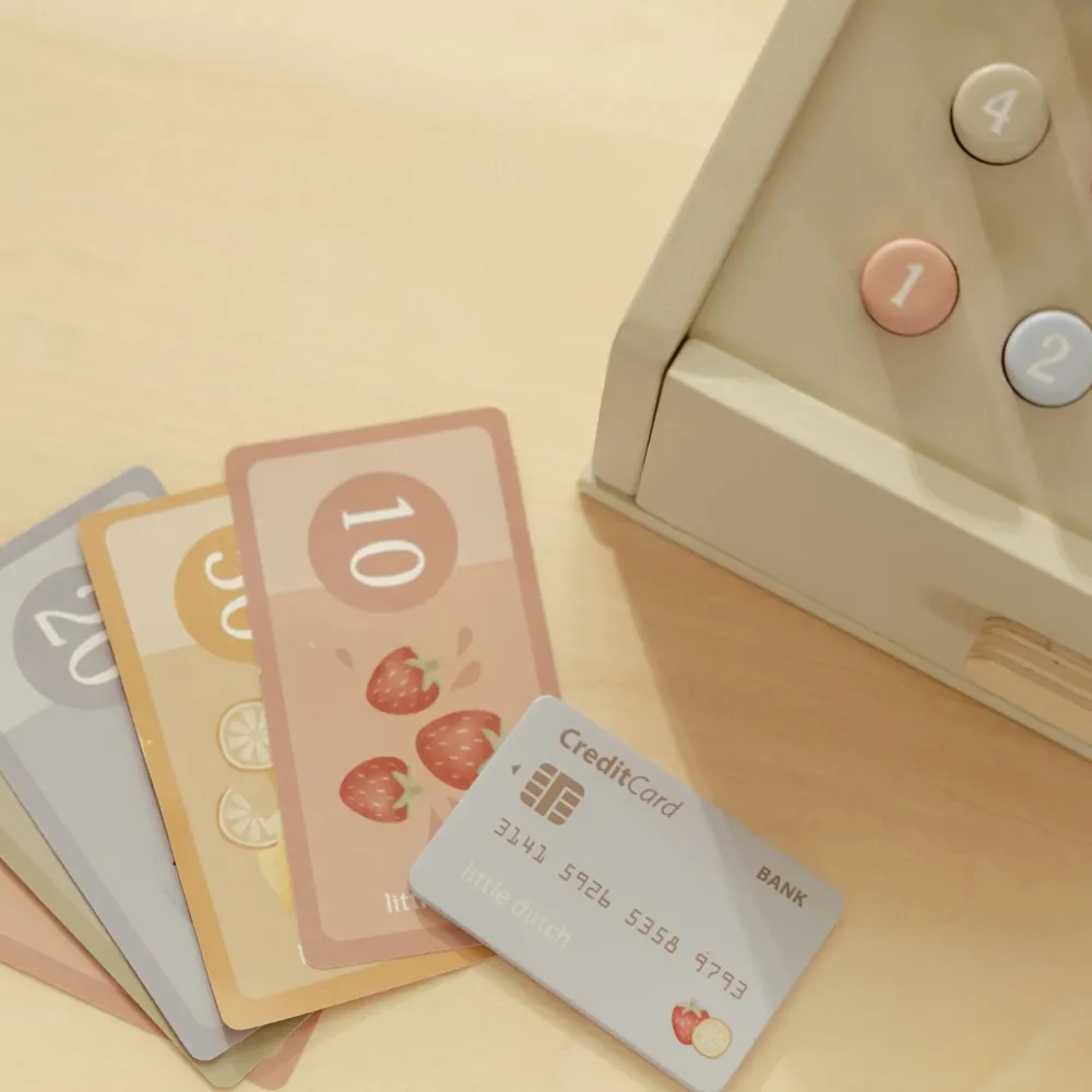 Little Dutch Houten kassa - Groen – Essentials