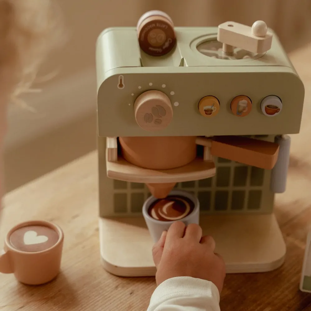 Little Dutch Houten koffiezetapparaat - Groen - Essentials