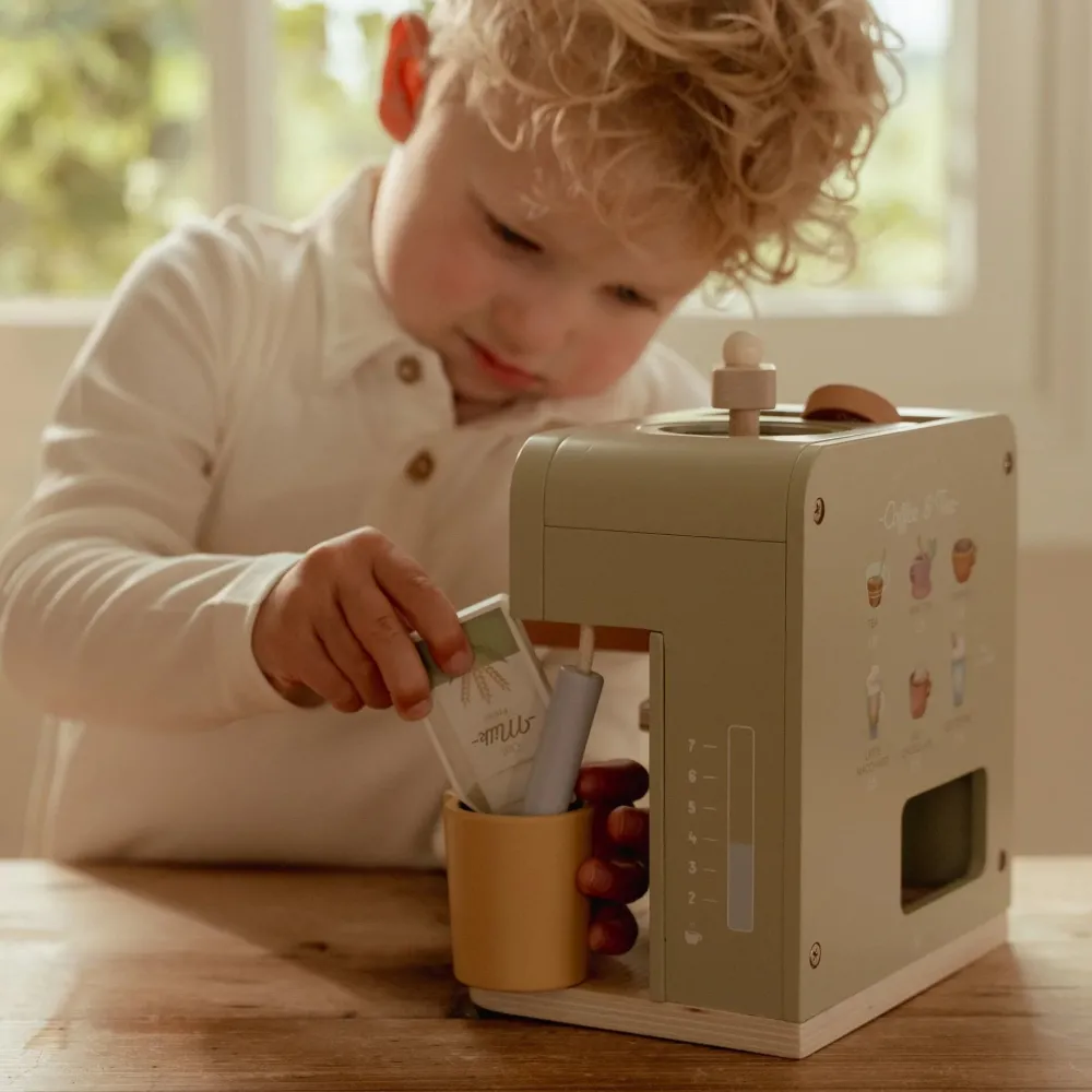Little Dutch Houten koffiezetapparaat - Groen - Essentials