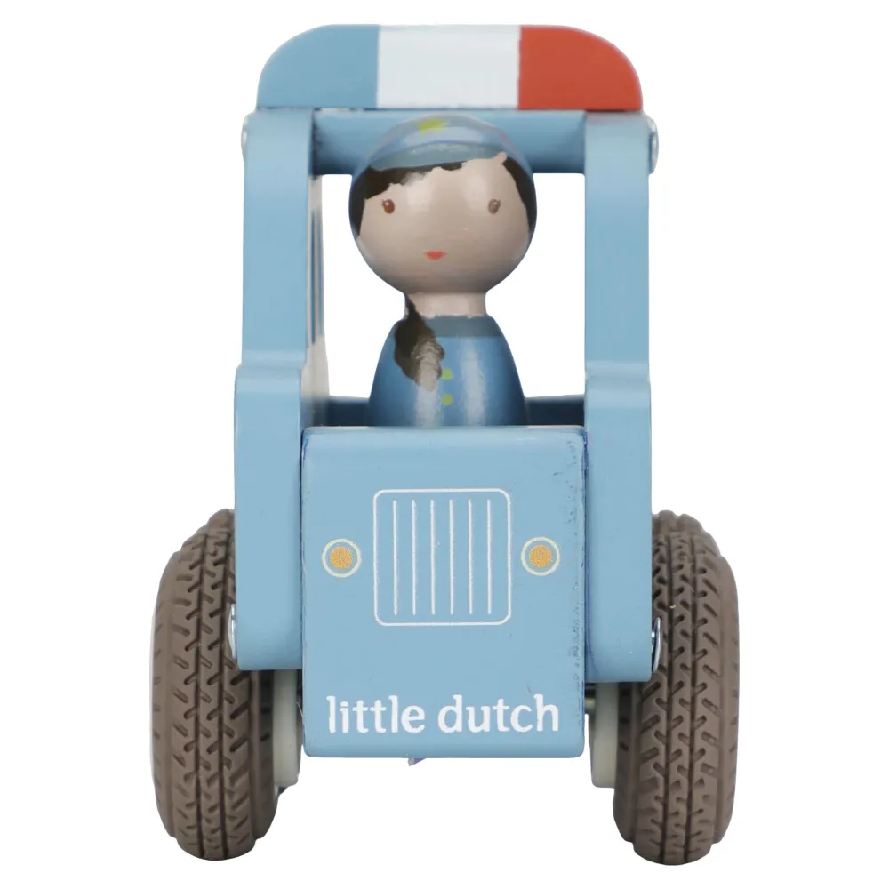 Little Dutch Houten politiewagen – Blauw – Essentials
