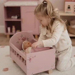 Little Dutch Houten poppenbedje - Roze - Essentials