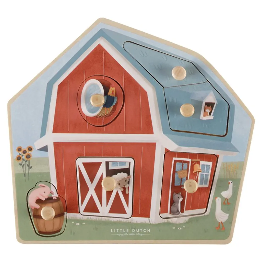 Little Dutch Houten puzzel Little Farm
