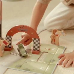 Little Dutch Houten racebaan in speelkoffer – Meerkleurig – Essentials