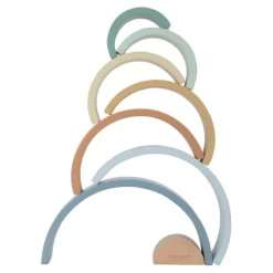 Little Dutch Houten Stapelregenboog - Blauw - Forest Friends