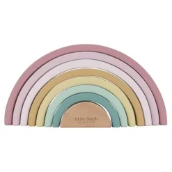 Little Dutch Houten Stapelregenboog - Roze - Fairy Garden
