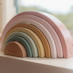 Little Dutch Houten Stapelregenboog - Roze - Fairy Garden