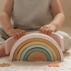Little Dutch Houten Stapelregenboog - Roze - Fairy Garden