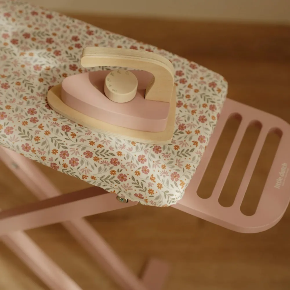 Little Dutch Houten Strijkplank met Strijkijzer – Roze – Essentials