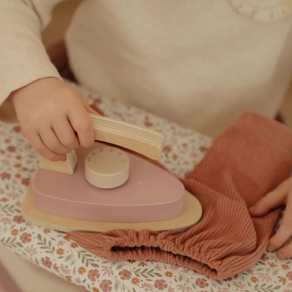 Little Dutch Houten Strijkplank met Strijkijzer – Roze – Essentials