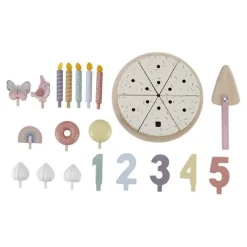 Little Dutch Houten Verjaardagstaartje - Roze - Essentials