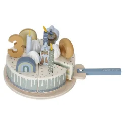 Little Dutch Houten Verjaardagstaartje - Blauw - Essentials