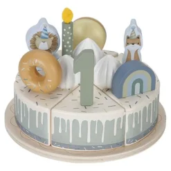 Little Dutch Houten Verjaardagstaartje - Blauw - Essentials