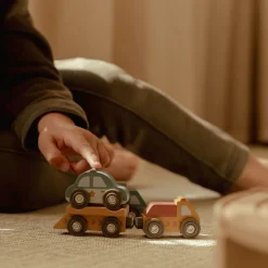 Little Dutch Houten voertuigenset – Meerkleurig – Essentials