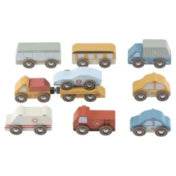 Little Dutch Houten voertuigenset – Meerkleurig – Essentials